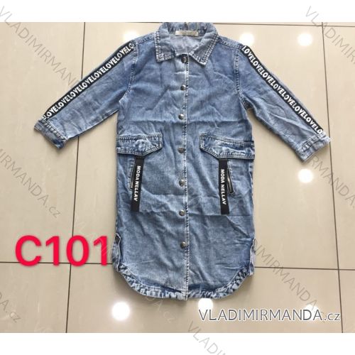 Denim Jacket Long Ladies (xs-xl) Re-dress MA119101