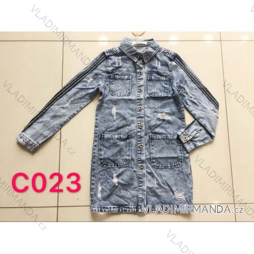 Denim Jacket Long Ladies (xs-xl) Re-dress MA119C023
