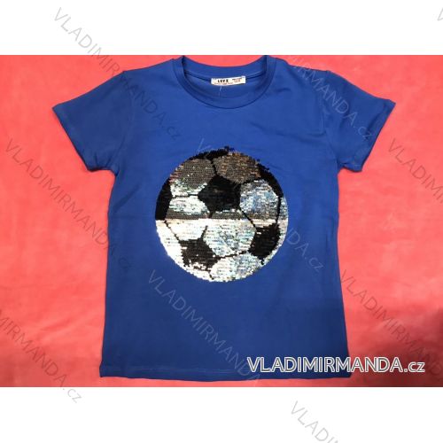 T-shirt short short sleeve with baby girl's sequins (8-12 years) TURKEY MODA TVB20019