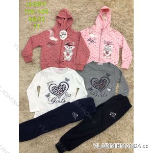 Tracksuit with T-shirt for adolescent girls (116-146) SAD SAD19CH5811
