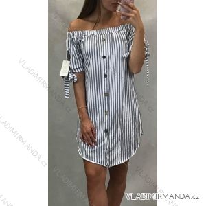 Summer short women's stripes with bare shoulders (uni s / m) ITALIAN MODE IM919170