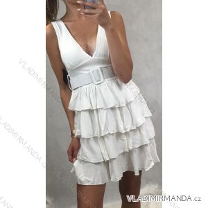Dress elegant short with belt women (uni s / m) ITALIAN MODA IM919487