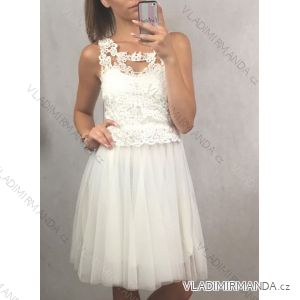 Dress elegant lace short women (uni s / l) ITALIAN FASHION IM919629