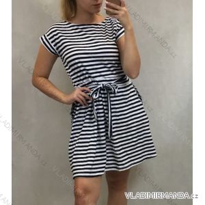 Short sleeve summer dress women's strip (uni s / m) ITALIAN MODE IM119121