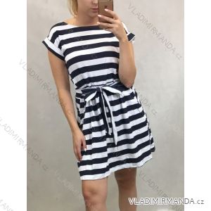Short sleeve summer dress women's strip (uni s / m) ITALIAN MODE IM119121