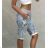 Sweatpants 3/4 Shorts Summer Women's Flowers (uni m / l) ITALIAN FASHION IM1319135
