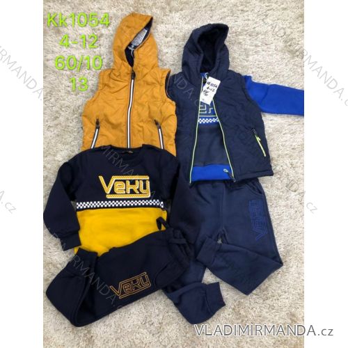 Sweatshirt, Sweatpants and Vest Set for Boys (4-12 years) SAD SAD19KK1054
