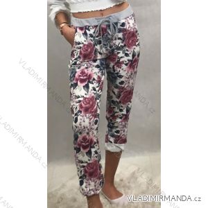 Women's flower pants long (uni l-xl) ITALIAN FASHION IMC198961