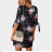 Dress 3/4 long sleeve women's flowered (s-5xl) AFASHION AF19189
