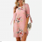 Dress 3/4 long sleeve women's flowered (s-5xl) AFASHION AF19189
