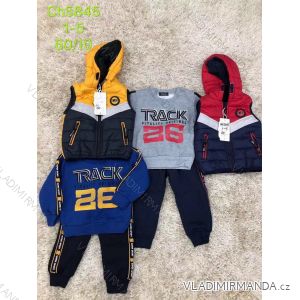 Tracksuit with a vest for boys (1-5 years) SAD SAD19CH5845
