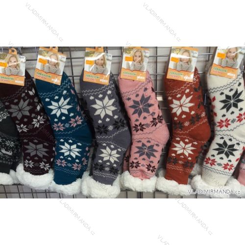 Women's warm cotton socks (35-42) AMZF PB-601-1
