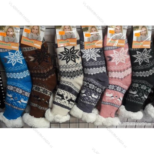 Women's warm cotton socks (35-42) AMZF PB-603-1
