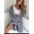 Cardigan knitted long sleeve ladies with fur (uni sl) ITALIAN Fashion IM918688