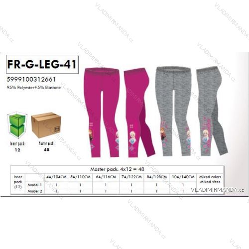 Leggings long frozen children and adolescent girls (4-10 years) SETINO FR-G-LEG-41