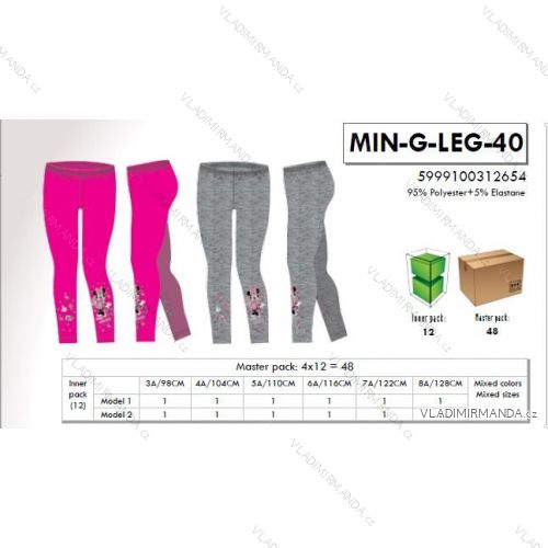 Leggings long minne mouse for girls (98-128) SETINO MIN-G-LEG-40