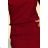 189-5 Sports dress with neckline - Burgundy color
