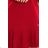 228-4 LUCY - Pleated Comfort Dress - Burgundy
