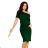 249-2 CASSIE - short sleeves dress - green
