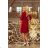 195-3 ALICE Dress with bows - Burgundy color
