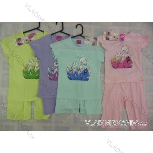 Pajamas short sleeve and 3/4 pants baby girl (116-146) ARTENA 58080
