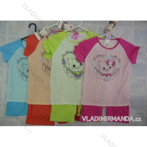 Pajamas short sleeve and 3/4 pants teen girl (128-164) ARTENA 58088
