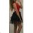 Women's Strapless Dress Elegant Evening Lace (uni s / m) ITALIAN FASHION IM919914