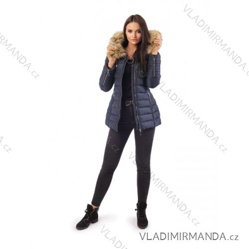 Winter jacket with fur quilted womens (sml-xl) MFASHION MF18M-204A