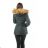 Winter jacket with fur quilted womens (sml-xl) MFASHION MF18M-204A