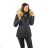 Winter jacket with fur quilted womens (sml-xl) MFASHION MF18M-204A