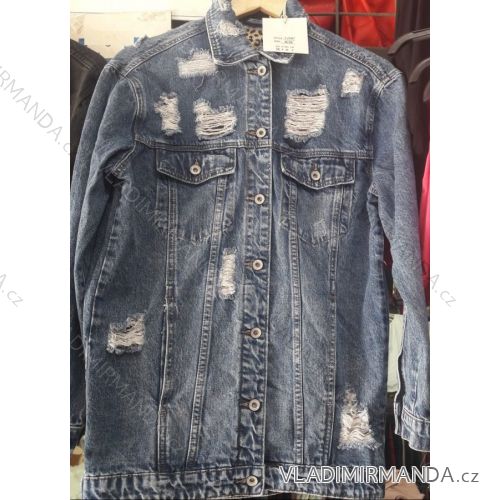 Women's denim jacket long (S / 36) ITALIAN FASHION IM9191J387
