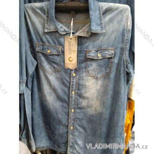 Women's denim shirt (M-3XL) SUNBIRD SUN219RY159
