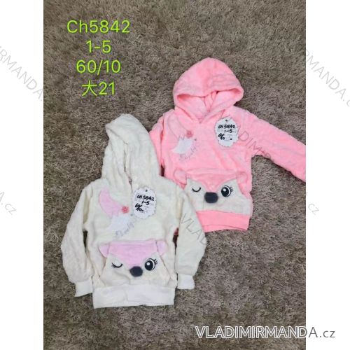 Baby sweatshirt warm velvet for girls (1-5 years) SAD SAD19CH5842
