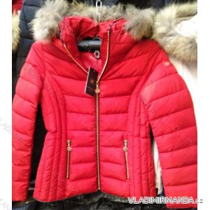 Jacket winter with hood and fur women (S-2XL) POLISH FASHION BLI191909
