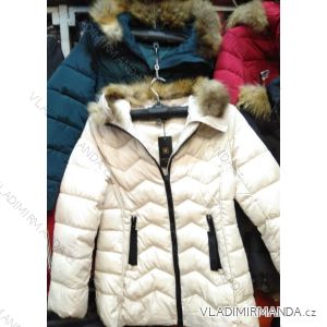 Jacket winter with hood and fur women (S-2XL) POLISH FASHION BLI191908
