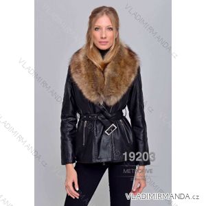 Winter leather jacket with fur (S-2XL) METROFIVE MET19001
