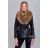 Winter leather jacket with fur (S-2XL) METROFIVE MET19001
