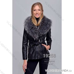 Winter leather jacket with fur (S-2XL) METROFIVE MET19006
