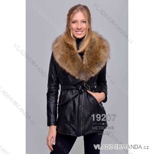 Winter leather jacket with fur (S-2XL) METROFIVE MET19007
