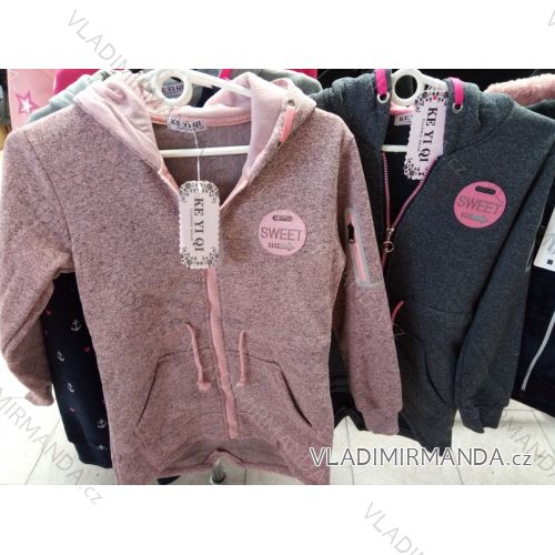 Girls' Zip Hoodie (134-164) KE YI QI KEY19K-200
