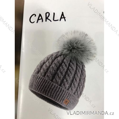 Women's winter hat (ONE SIZE) WOOLK POLISH FASHION PV419CARLA
