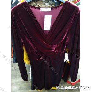 Velvet Long Sleeve Dress, Line Women (uni s / l) ITALIAN FASHION IM9191112