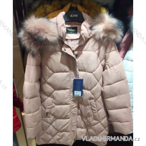 Women's jacket / coat winter with fur extended ladies (S-2XL) EMT EMT19007
