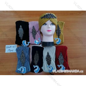 Women's knitted headband (ONE SIZE) DELFIN EGA-01
