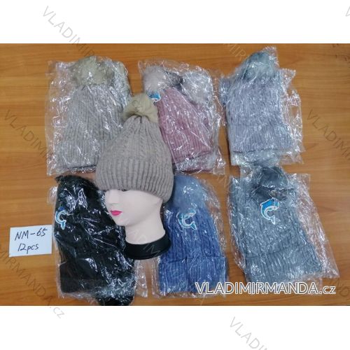 Winter cap with pompon ladies (ONE SIZE) DELFIN NM-65
