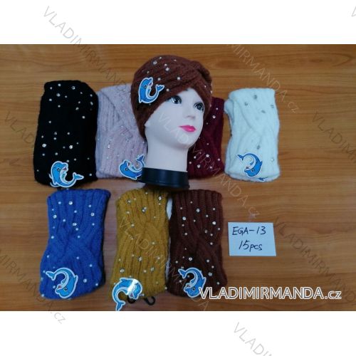 Women's knitted headband (ONE SIZE) DELFIN EGA-13
