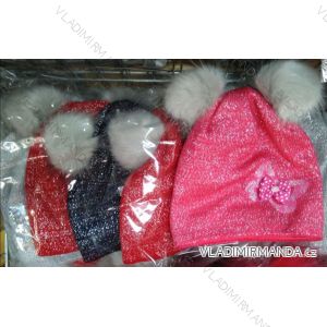 Girl's cap with pompons (9-16 years) POLAND MANUFACTURING PV419288
