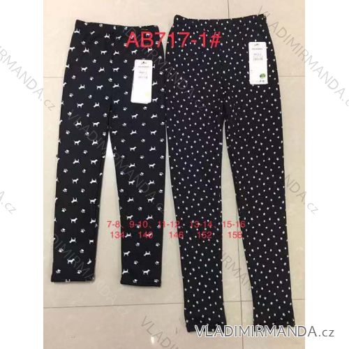 Leggings warm long adolescent girls (7 / 8-15 / 16 years) AB717-1