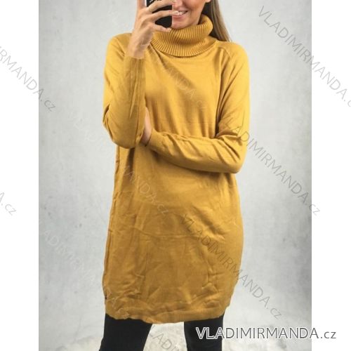 Sweater Turtleneck Slim All Dress Long Sleeve Women's (uni sm) ITALIAN FASHION IM1419039
