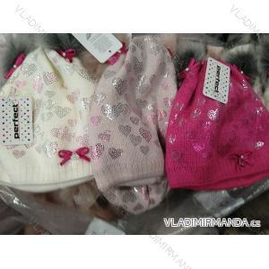 Girls' winter warm cap (3-8 years) PERFECT POLAND PRODUCTION PV919008
